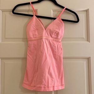 Lululemon Pink Strappy Tank